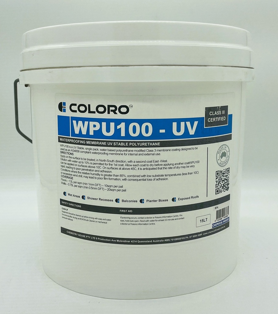 ULTRATEX WPU100 UV W/PROOF MEMBRANE 15L