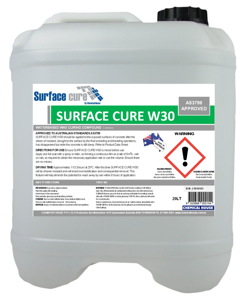 SURFACE CURE W30 (WAX)TYPE 1-D CLASS A