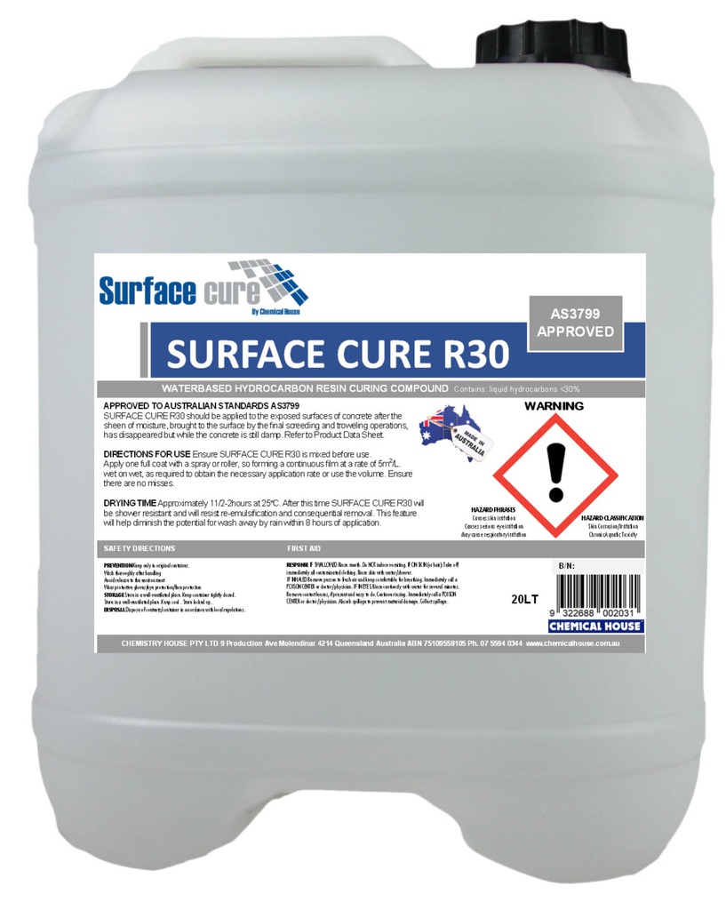 SURFACE CURE R30 CURING COMPOUND Chemical House